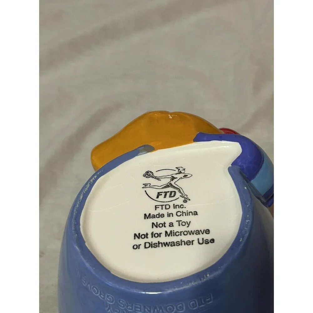 Winnie The Pooh Ceramic Cookie Jar Honey Disney Colorful Heart